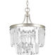 Benedict 3 Light 13 inch Silver Ridge Semi-Flush Convertible Pendant Ceiling Light, Design Series