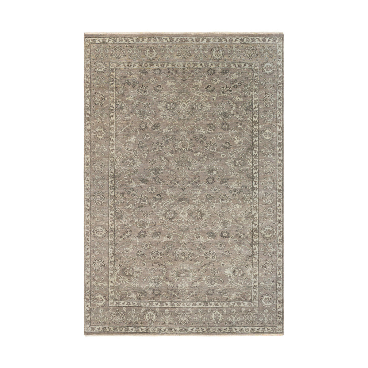 Sera 36 X 24 inch Gray and Gray Area Rug, Wool