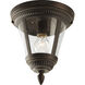 Marcellus 1 Light 9 inch Antique Bronze Outdoor Flush Mount