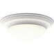 Lincoln 3 Light 16.63 inch White Flush Mount Ceiling Light