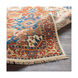 Douglas 36 X 24 inch Burnt Orange/Sky Blue/Camel Rugs, Wool and Cotton