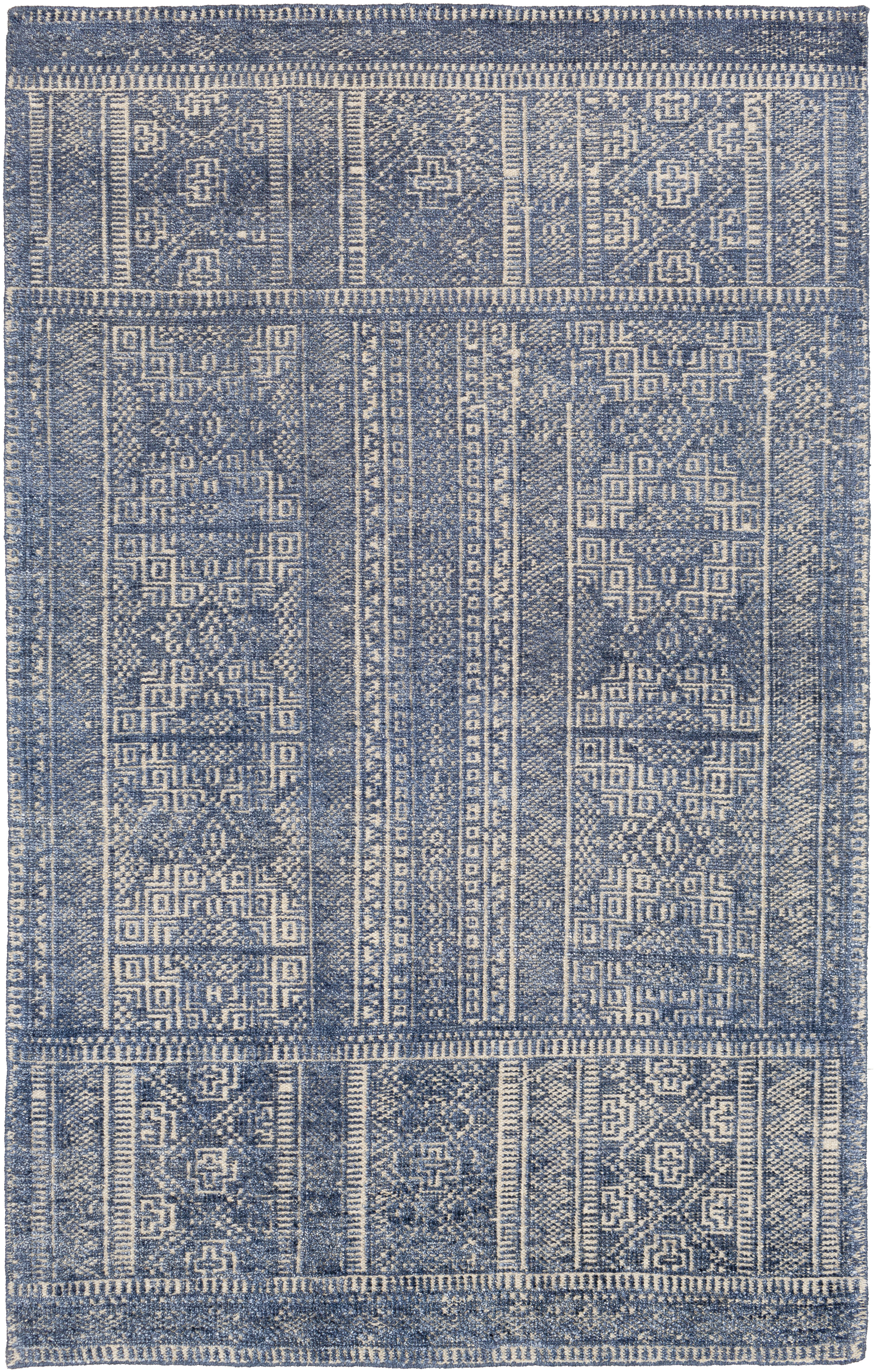 Sylvia 36 X 24 inch Dark Blue Rug, Rectangle