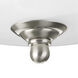 Adelmo 1 Light 11.38 inch Brushed Nickel Flush Mount Ceiling Light