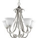 Slade 5 Light 26.13 inch Brushed Nickel Chandelier Ceiling Light