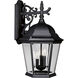 Dover 3 Light 22 inch Textured Black Outdoor Wall Lantern