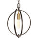 Prewitt 1 Light Antique Bronze Pendant Ceiling Light, Small