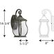 Rodney 1 Light 15 inch Oil Rubbed Bronze Outdoor Wall Lantern, Small
