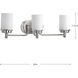 Folsham 3 Light 24 inch Brushed Nickel Bath Vanity Wall Light, Design Series