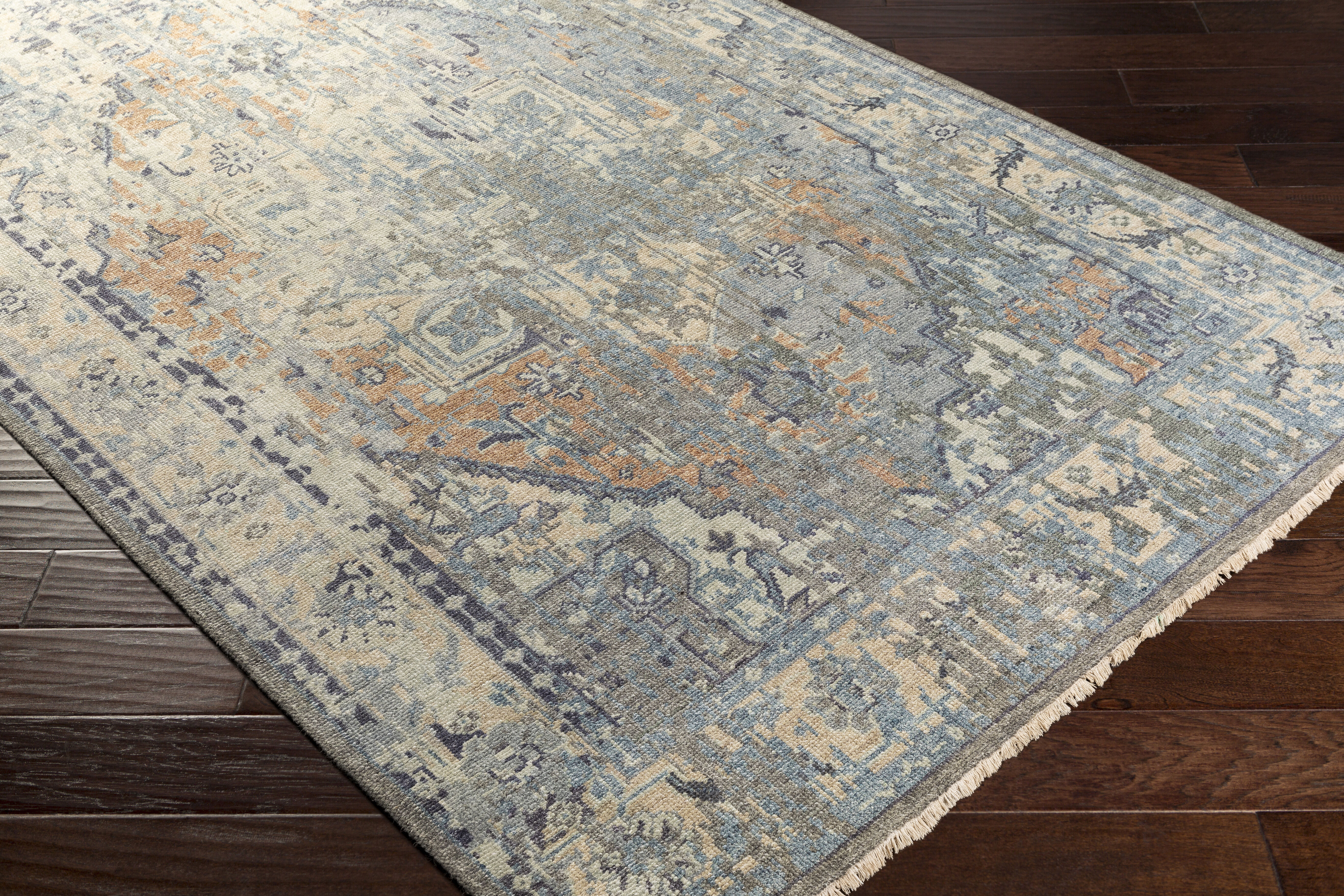 Nero 168 X 120 inch Blue Rug, Rectangle
