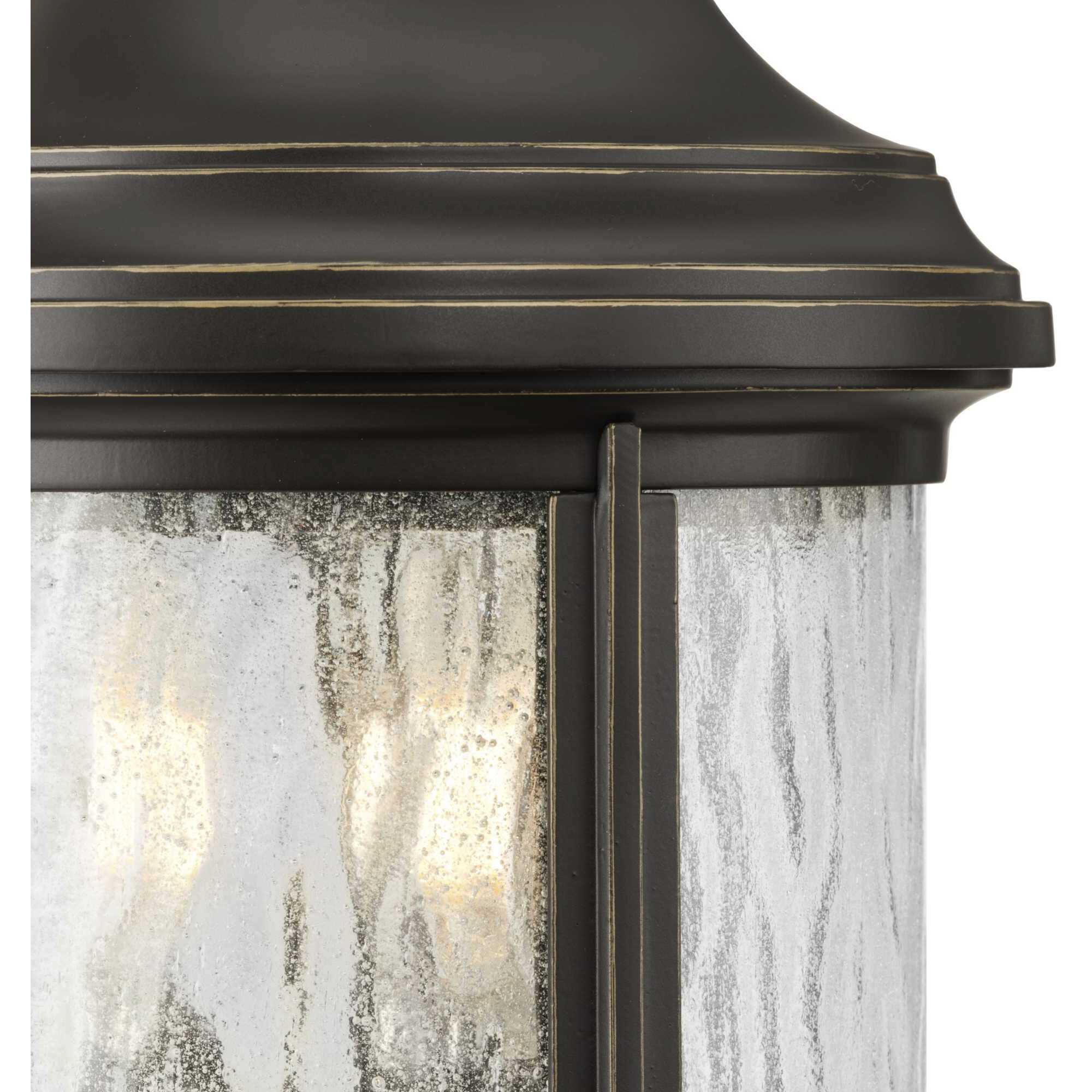 Renee 3 Light 17 inch Antique Bronze Outdoor Wall Lantern
