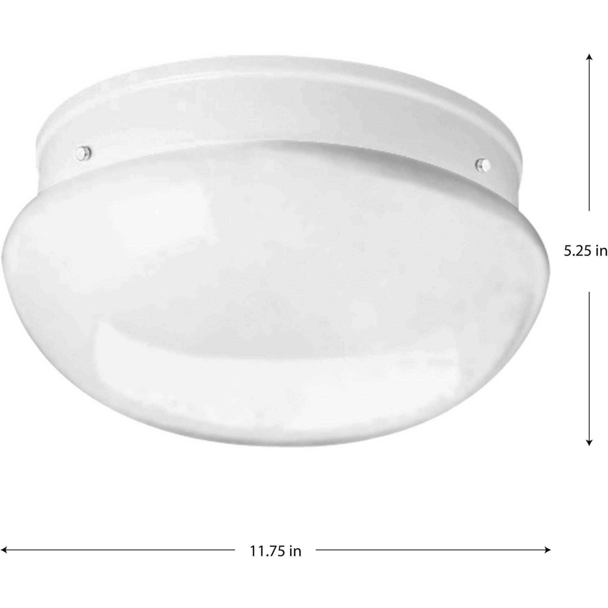 Ignatius 2 Light 11.75 inch White Flush Mount Ceiling Light