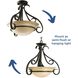 Slade 3 Light 18 inch Forged Bronze Foyer Pendant Ceiling Light