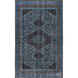 Luella 102 X 66 inch Navy/Dark Blue/Dark Brown/Teal/Charcoal Rugs, Wool