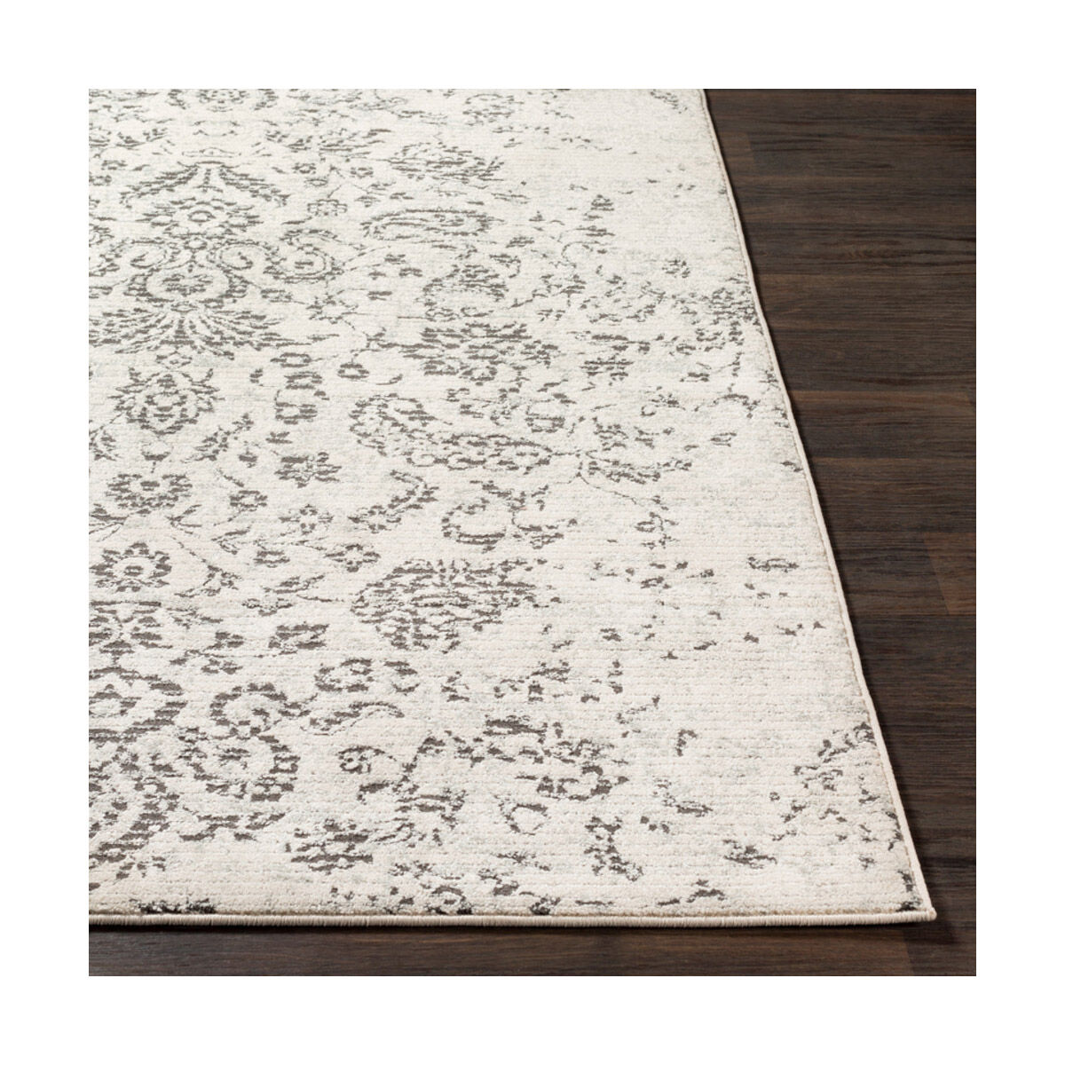 Aqualina 87 X 63 inch Taupe/Beige/Charcoal Rugs, Rectangle