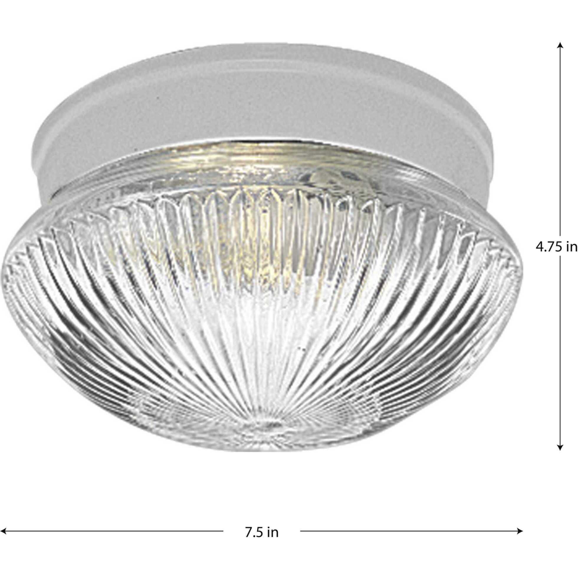 Ignatius 1 Light 7.5 inch White Flush Mount Ceiling Light