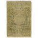 Decretas 36 X 24 inch Brown and Yellow Area Rug, Wool