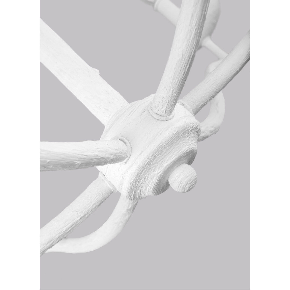 Ultima 6 Light 32.5 inch Plaster White Chandelier Ceiling Light