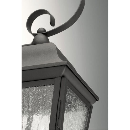Orman 1 Light 13 inch Textured Black Outdoor Wall Lantern, Small, Design Series