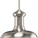 Deila 1 Light Brushed Nickel Pendant Ceiling Light