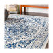 Kendrick 87 X 63 inch Navy/Dark Blue/Pale Blue/Medium Gray/Charcoal Rugs, Rectangle