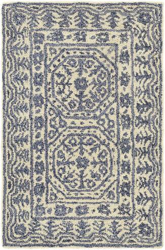 Hendrick 36 X 24 inch Blue Rug, Rectangle