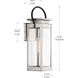 Lamber 1 Light 16 inch Stainless Steel Outdoor Wall Lantern, Small, Design Series