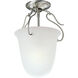 Lang 1 Light 10.5 inch Brushed Nickel Foyer Pendant Ceiling Light