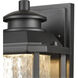 Latonia LED 10 inch Matte Black Outdoor Wall Sconce