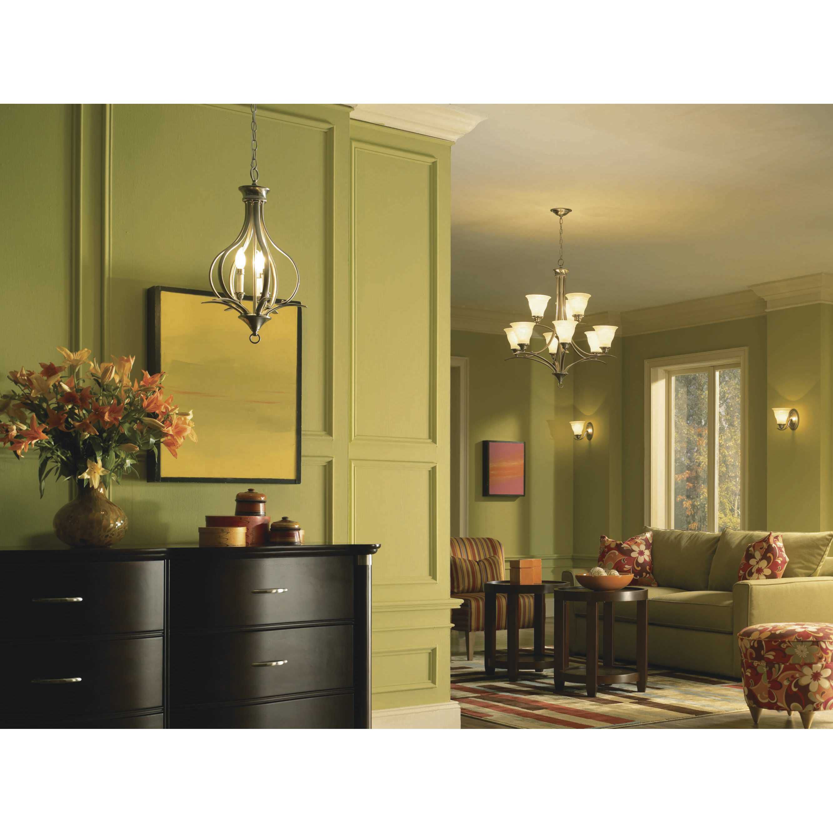 Nerissa 9 Light 30 inch Brushed Nickel Chandelier Ceiling Light