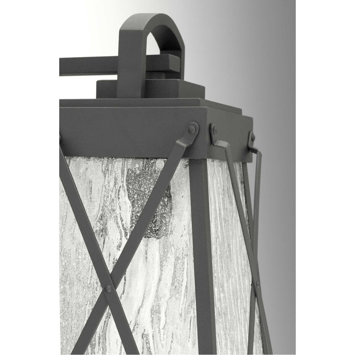 Lorraine 1 Light 16 inch Textured Black Outdoor Wall Lantern, Medium, Design Series