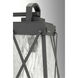 Lorraine 1 Light 12 inch Textured Black Outdoor Wall Lantern, Small, Design Series