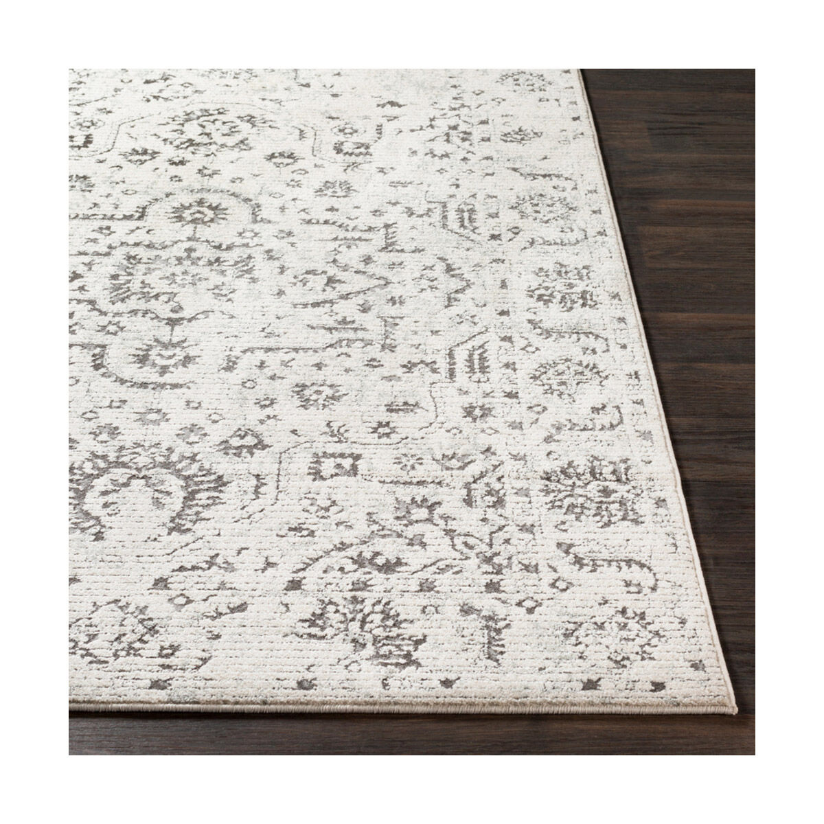 Aqualina 87 X 63 inch Charcoal/Medium Gray/Beige/Taupe Rugs, Rectangle