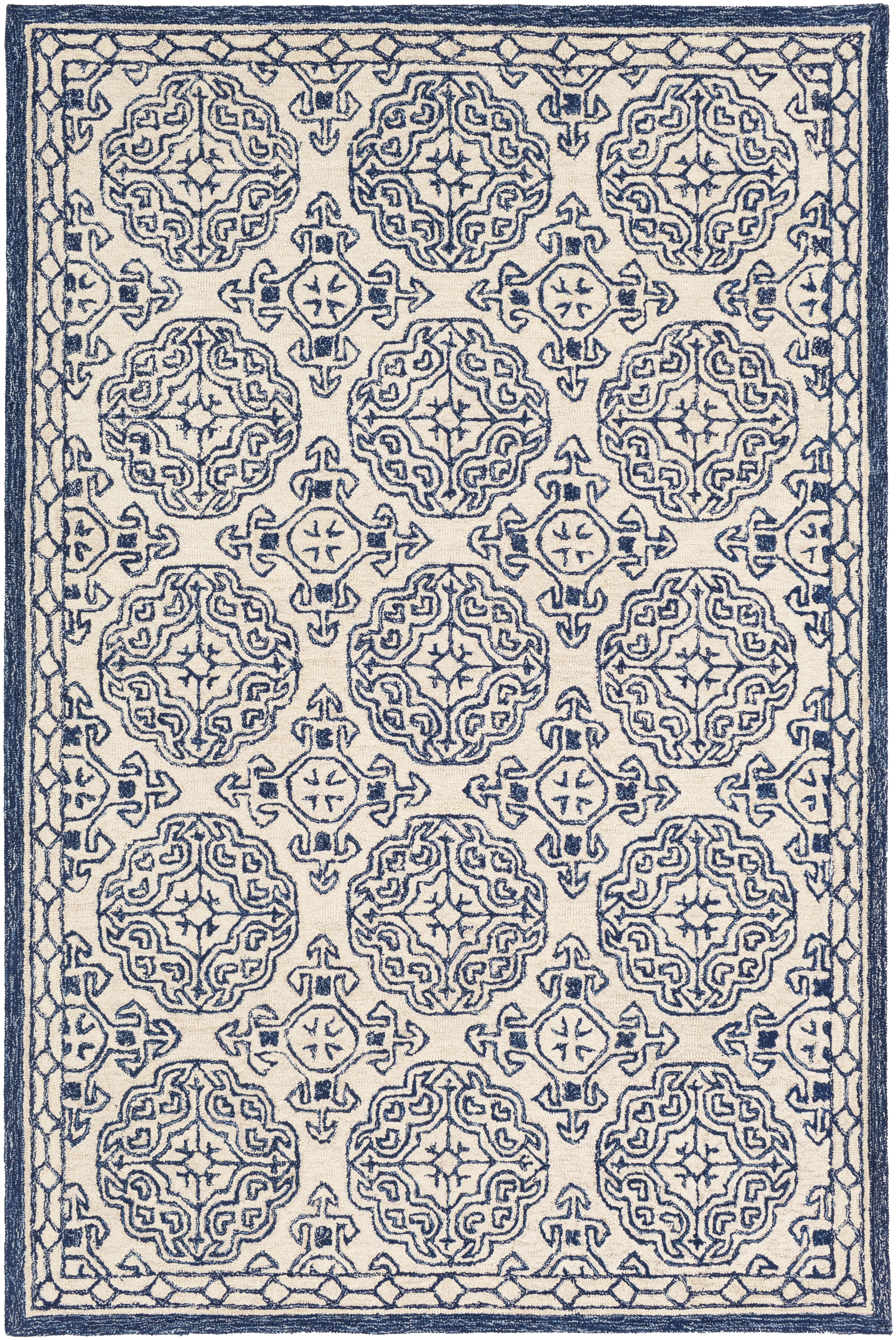 Ralph 36 X 24 inch Navy Rug, Rectangle