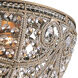 Benedetta 6 Light 17 inch Dark Bronze Flush Mount Ceiling Light