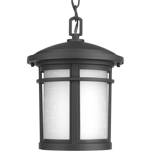 Ulises 1 Light 9 inch Textured Black Outdoor Hanging Lantern