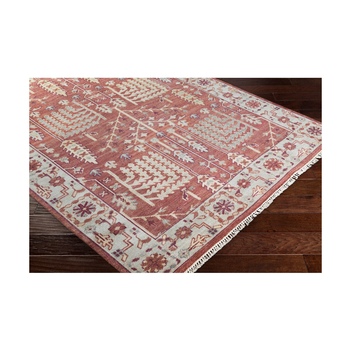 Ace 36 X 24 inch Clay/Burgundy/Khaki/Sea Foam/Butter/Tan Rugs, Wool