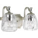 Kenley 2 Light 14 inch Silver Ridge Bath Vanity Wall Light
