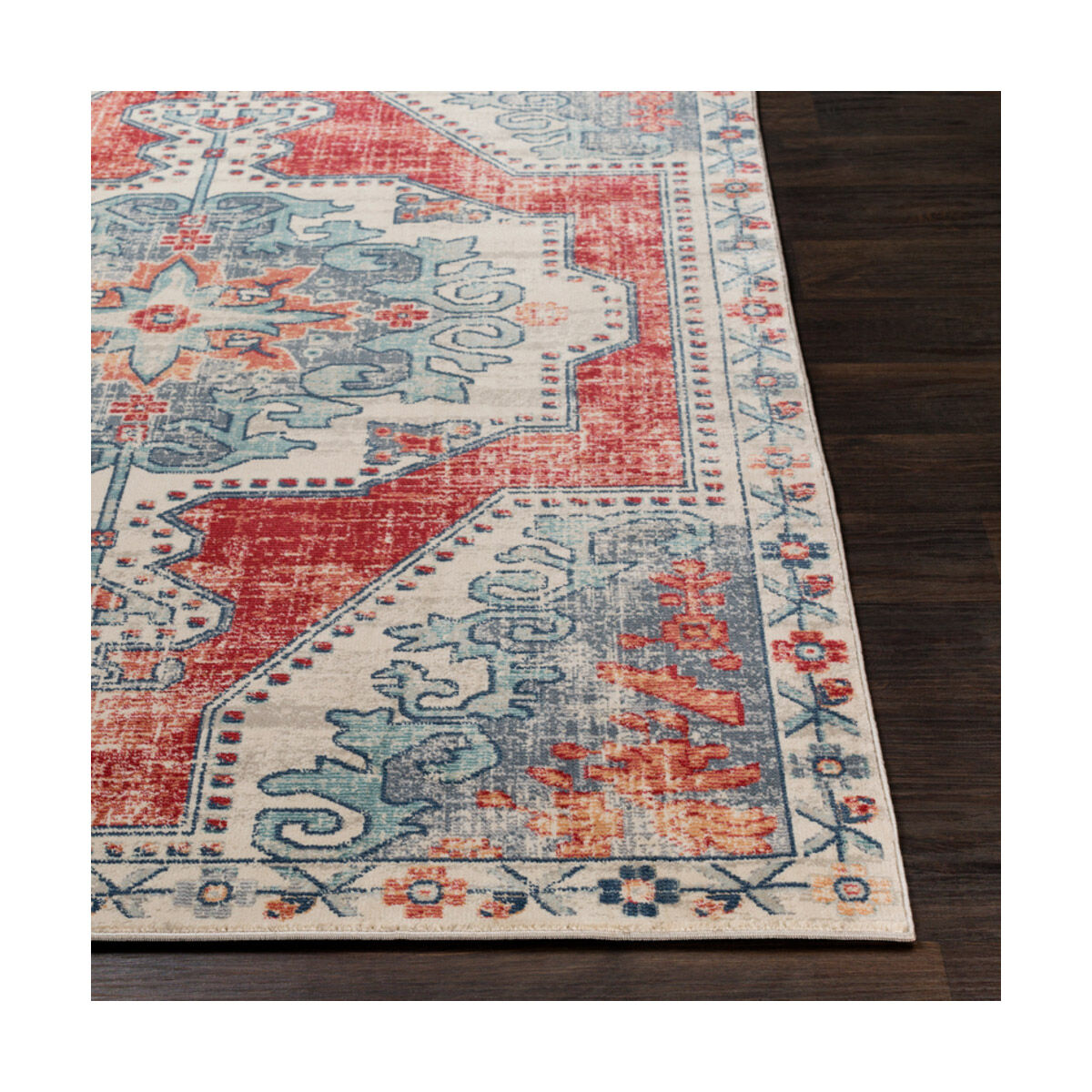 Prince 65 X 47 inch Red Rug, Rectangle