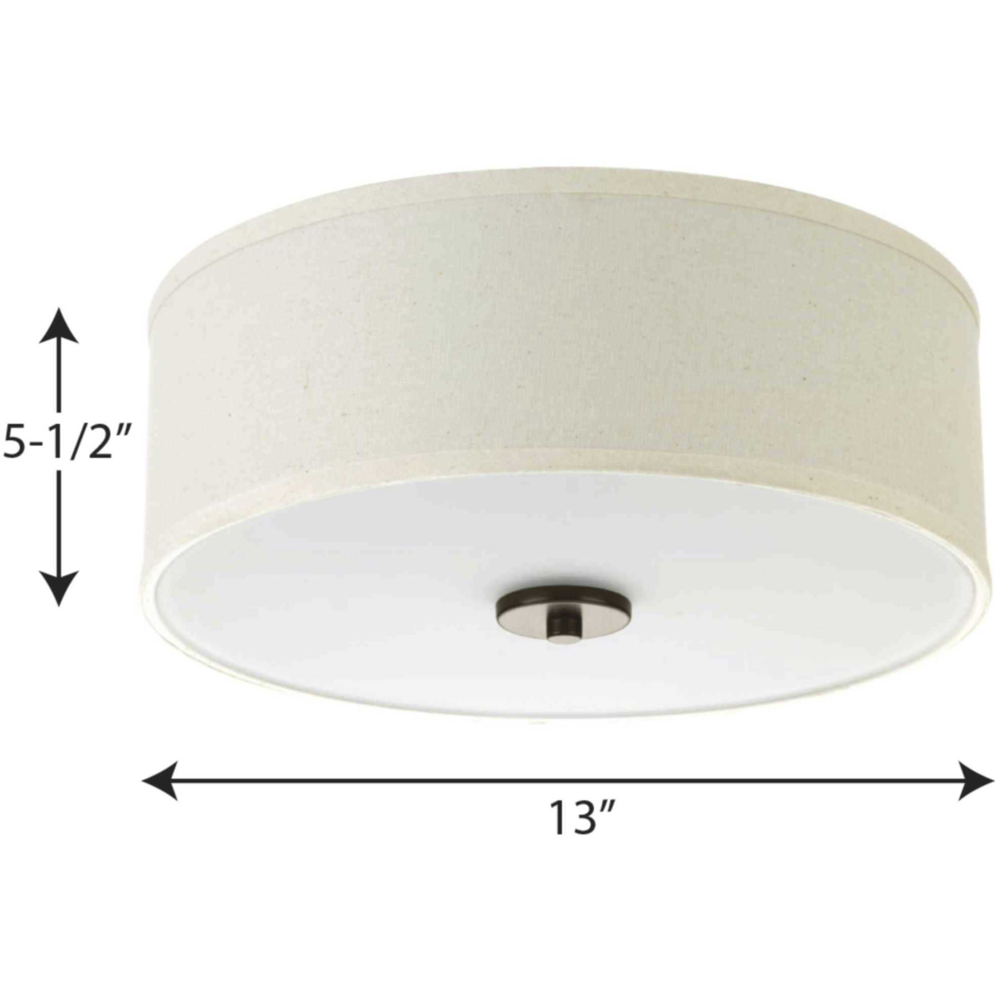Mark 2 Light 13 inch Antique Bronze Flush Mount Ceiling Light