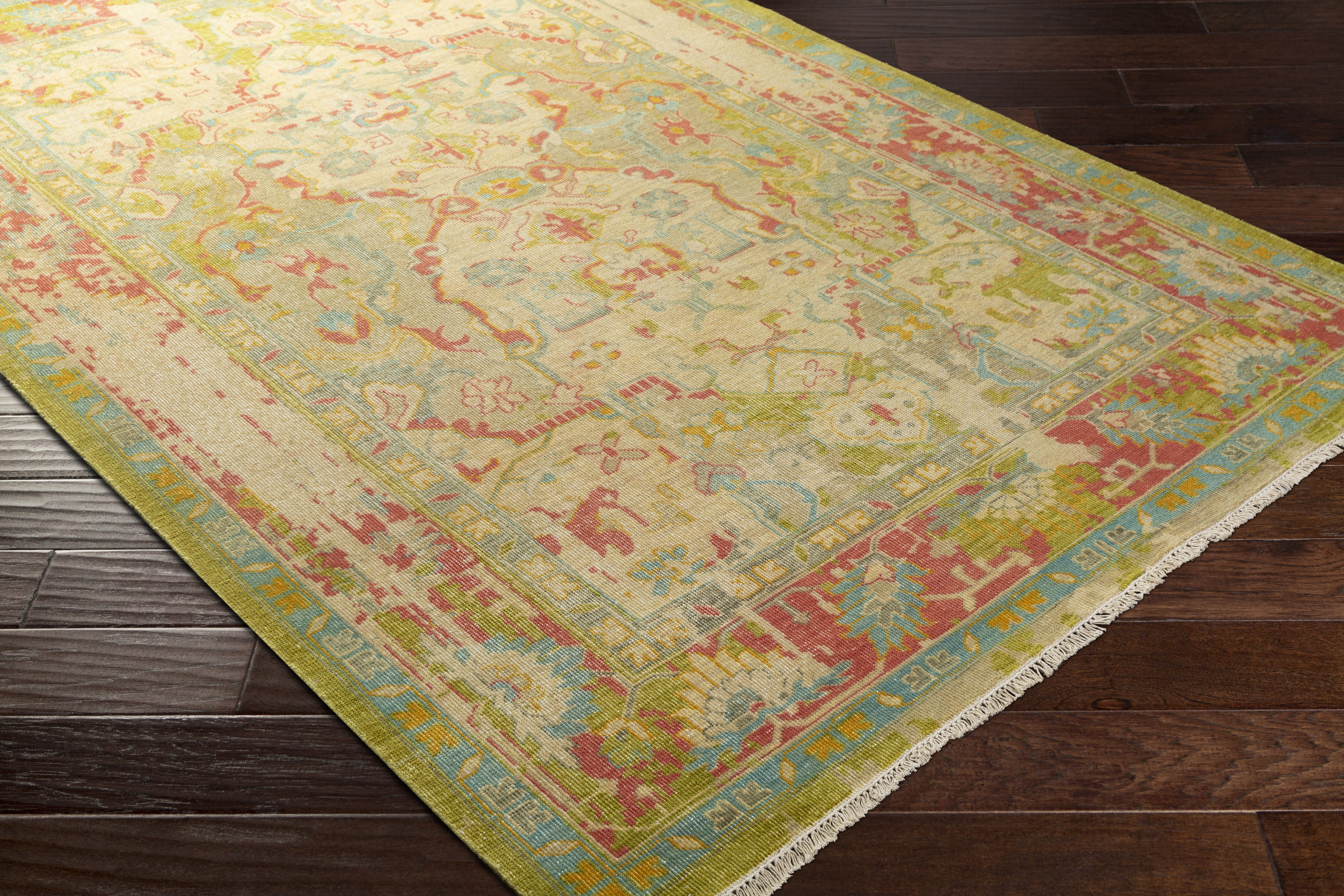 Garnet 108 X 72 inch Olive Rug, Rectangle