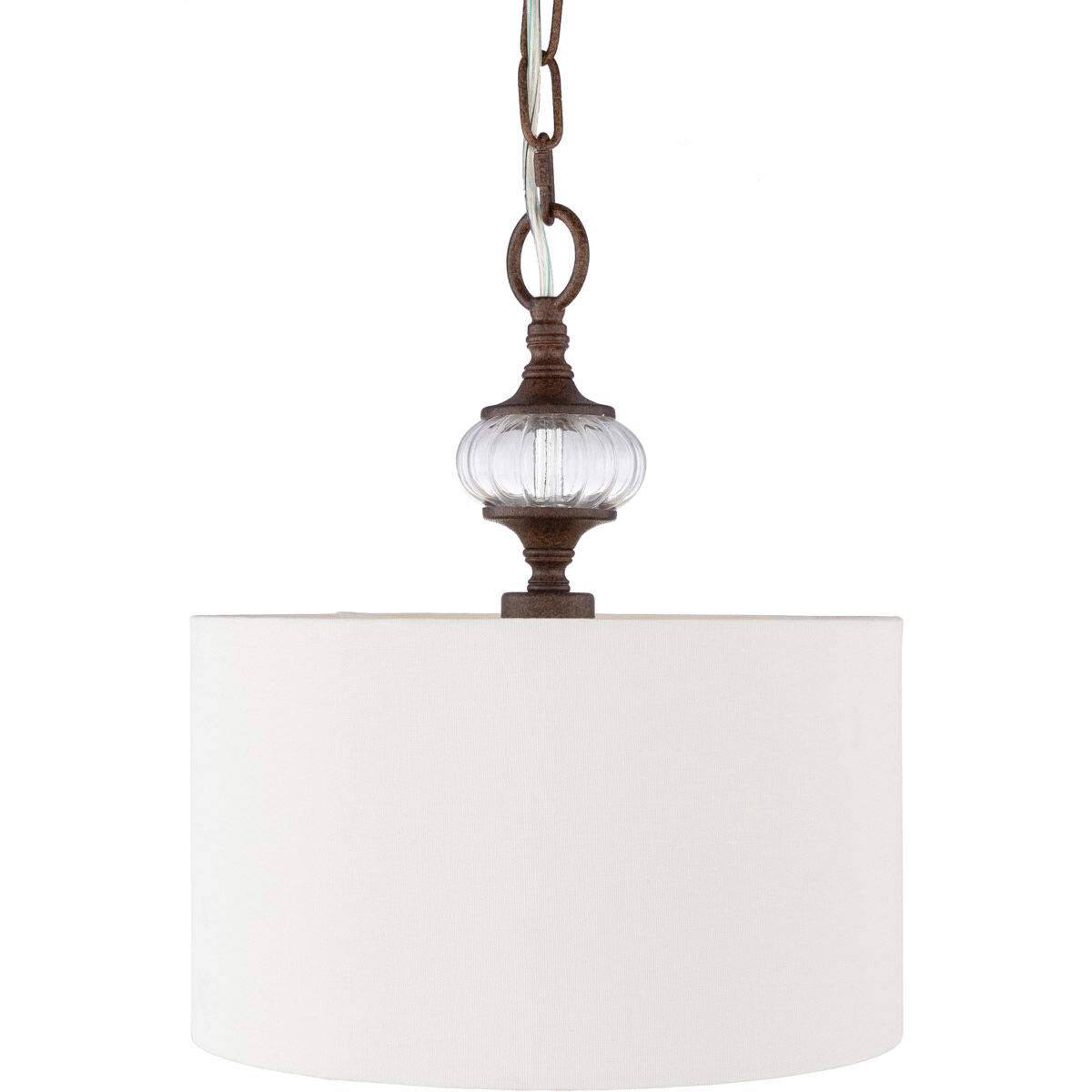 Vanecia 1 Light 13 inch White Pendant Ceiling Light