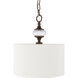 Vanecia 1 Light 13 inch White Pendant Ceiling Light