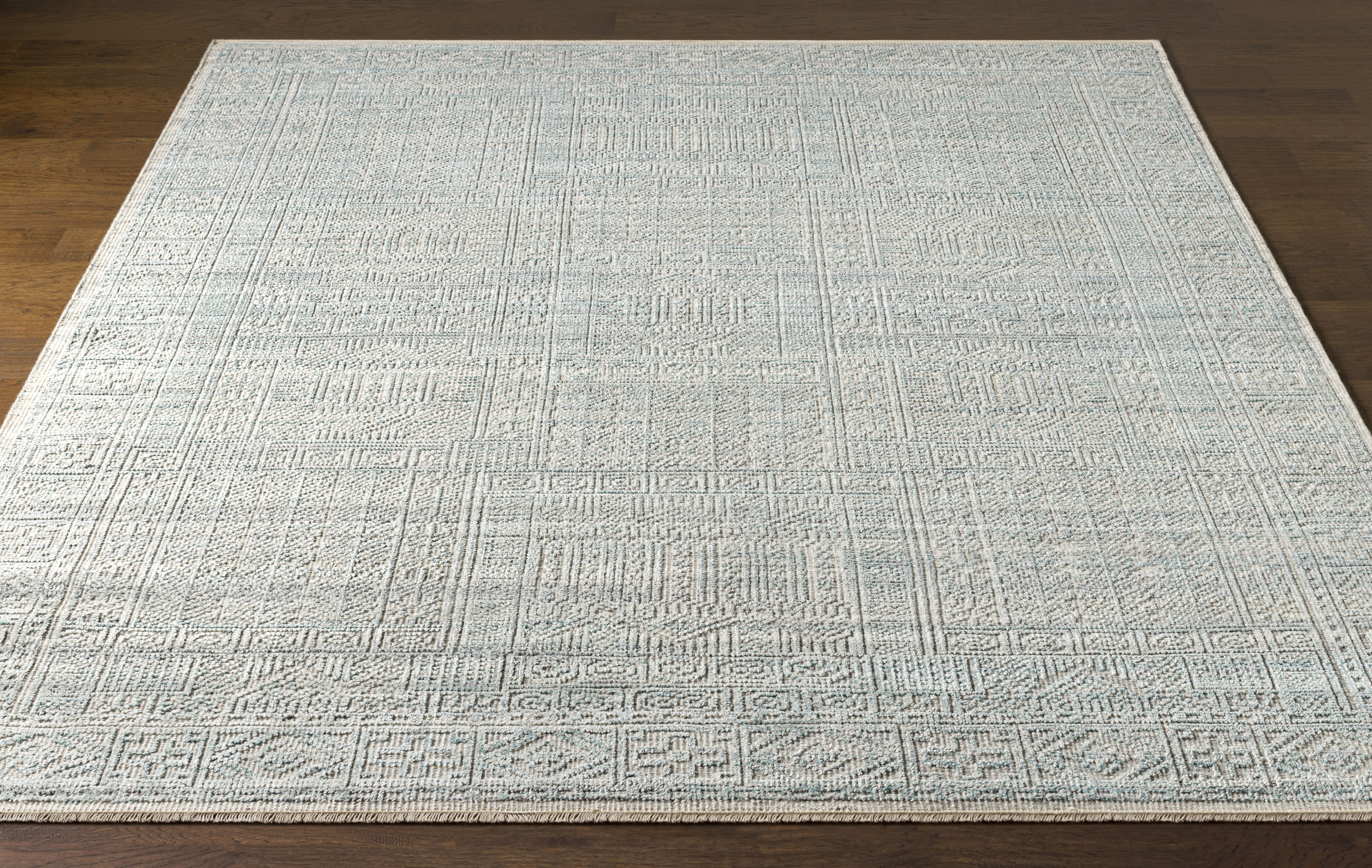 Hollis 72 X 48 inch Teal Rug, Rectangle