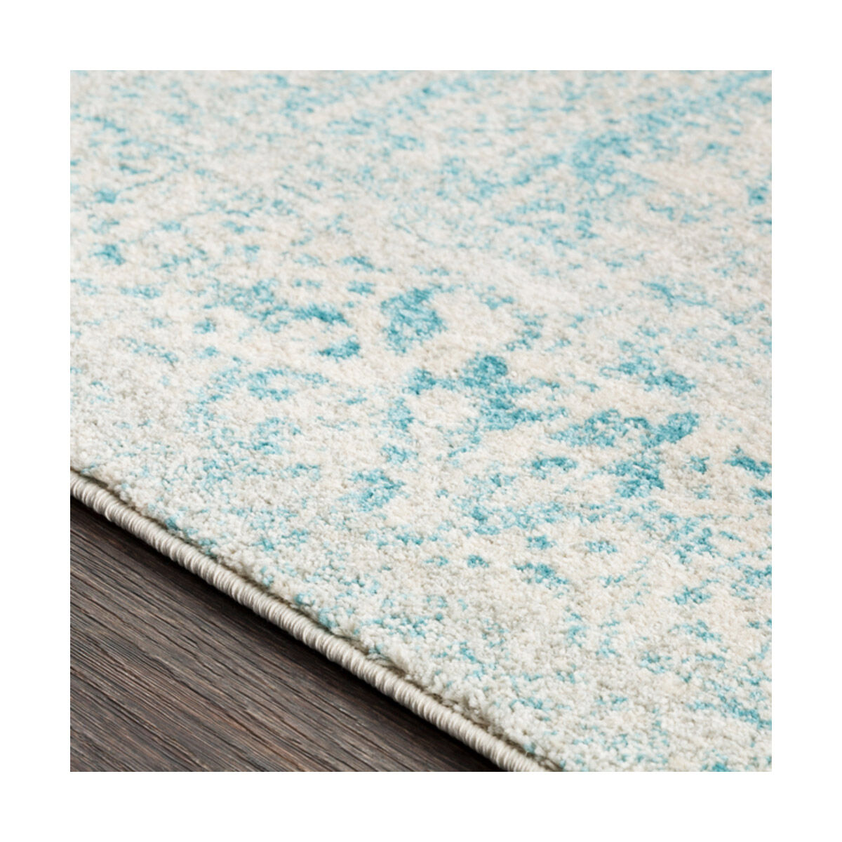 Channing 67 X 47 inch Teal Rug, Rectangle