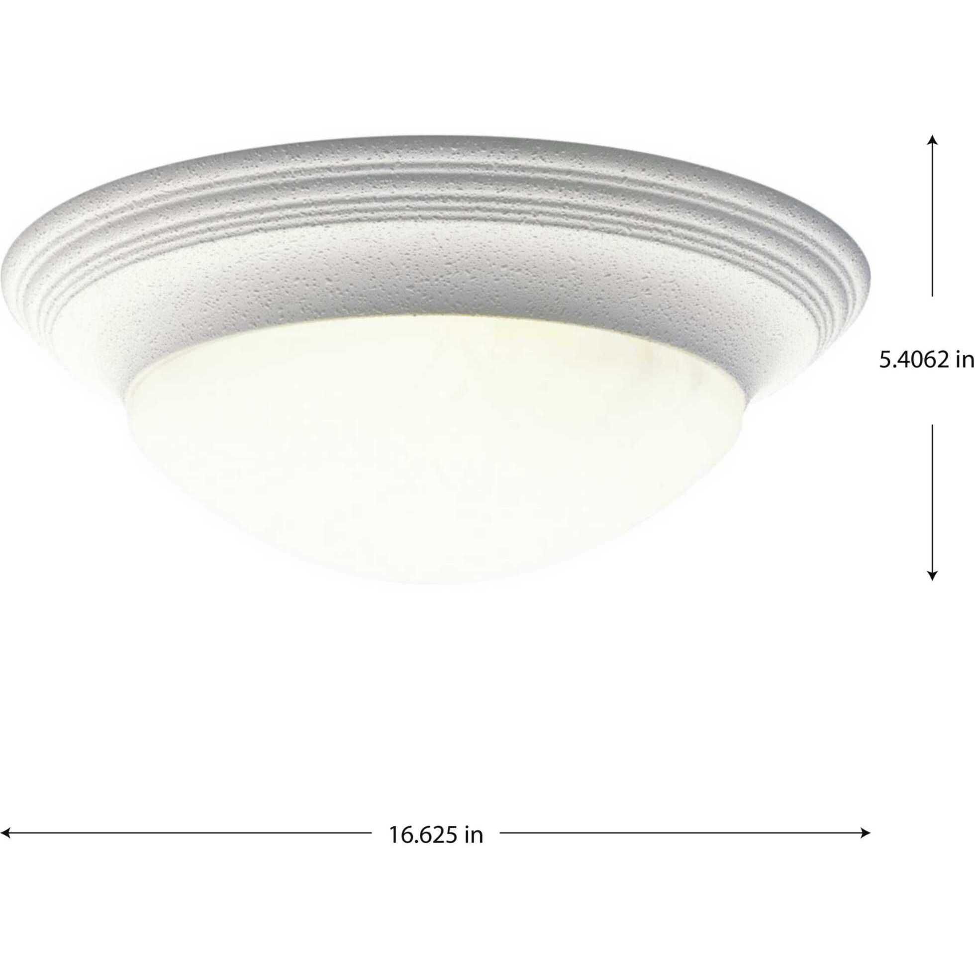 Lincoln 3 Light 16.63 inch White Flush Mount Ceiling Light