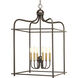 Stokley 6 Light 20 inch Antique Bronze Pendant Ceiling Light, Design Series