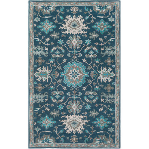 Edda 36 X 24 inch Navy/Teal/Charcoal/Sage/Light Gray Rugs