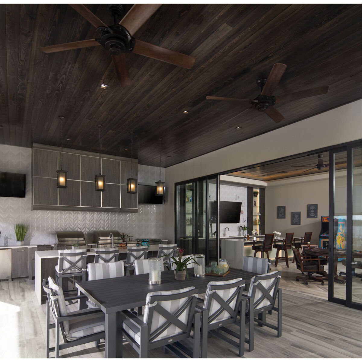 Leticia 1 Light 7 inch Antique Bronze Outdoor Hanging Lantern