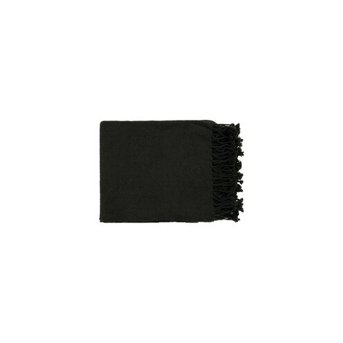 Donna 60 X 50 inch Black Throw