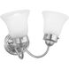 Clarence 2 Light 11.75 inch Polished Chrome Bath Vanity Wall Light
